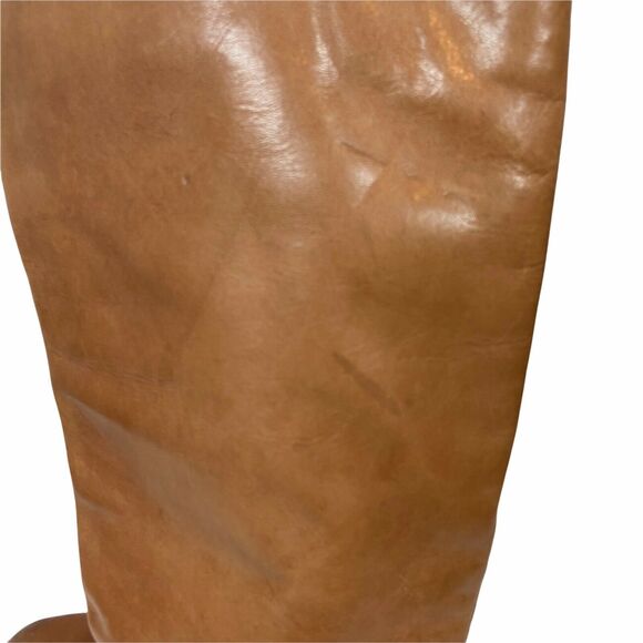Michael Kors Riding Boots Women's Brown Leather Round Toe Knee High size 6.5 M - Picture 7 of 12